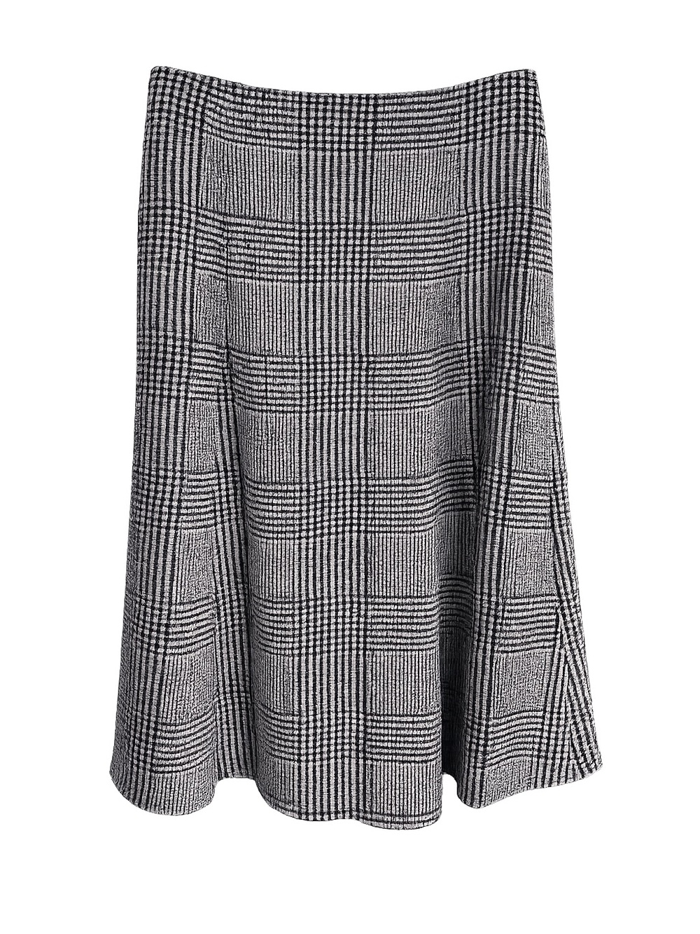 Club Monaco Black & White Houndstooth Midi Skirt Size 4